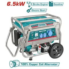 TOTAL - Generador a Gasolina Partida Manual 6.5 kW 25