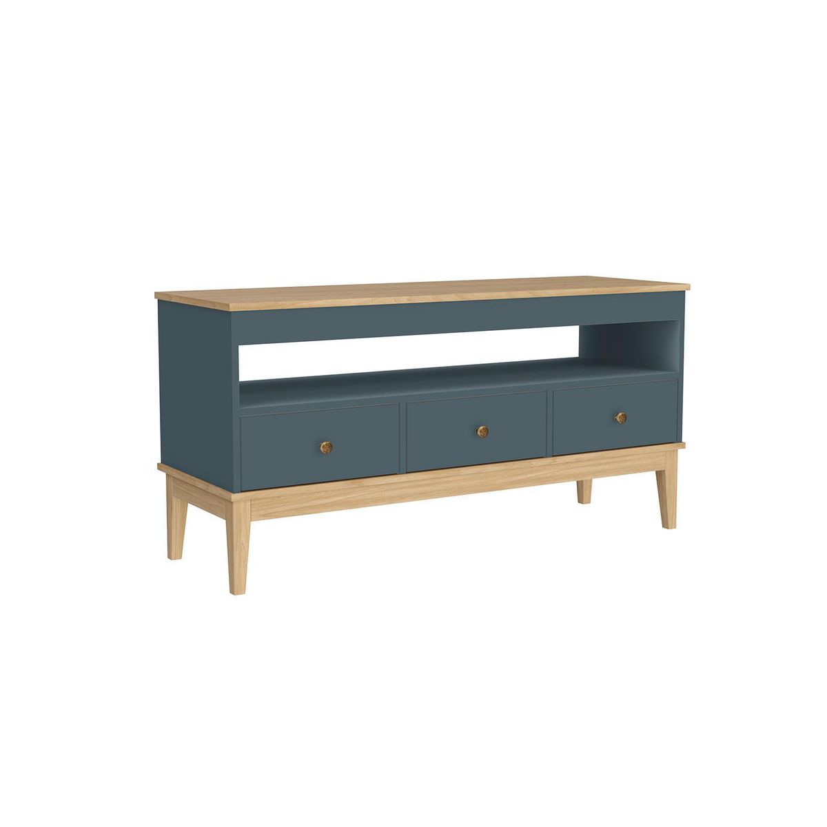 HOGA - Rack TV 50 " Colonial Petróleo 120x60x41 cm