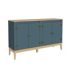 HOGA - Aparador buffet Colonial Petróleo 149x41x90 cm