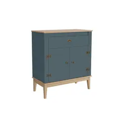 HOGA - Aparador buffet Colonial Petróleo 80x41x90 cm
