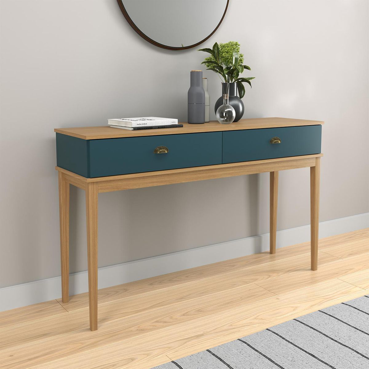 HOGA - Aparador arrimo Colonial Petróleo 136x41x89 cm