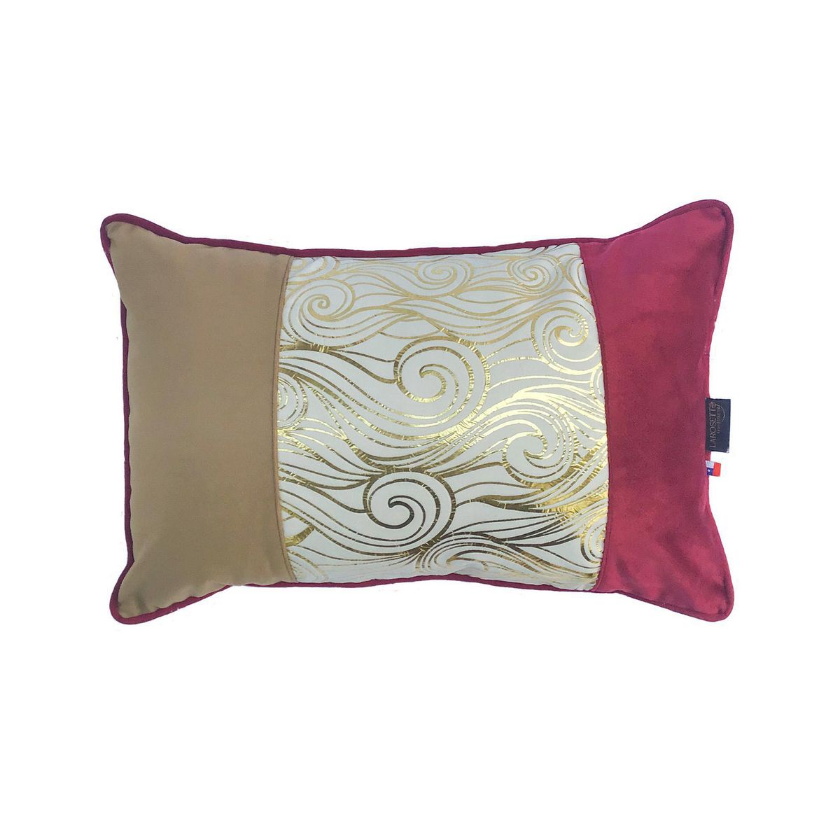 LAROSETT - Cojín Serena Gold Multicolor 50x33 cm