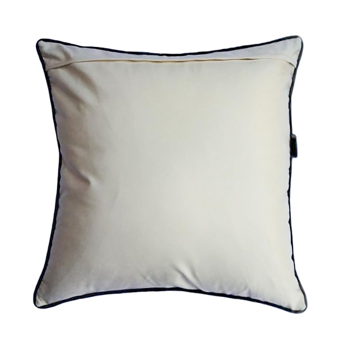 LAROSETT - Cojín Algas Crudo/Negro 50x50 cm