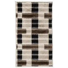 WINDSOR - Alfombra Moderno 133x180 cm Poliéster Café