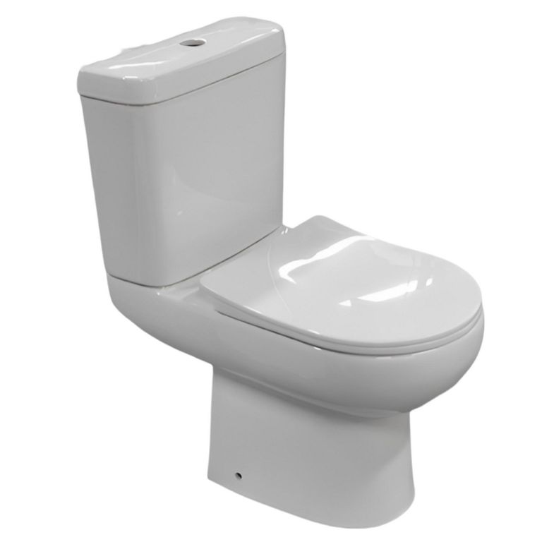 WC Toilet Two piece Dual Múltiple 6 Litros Mykonos Blanco