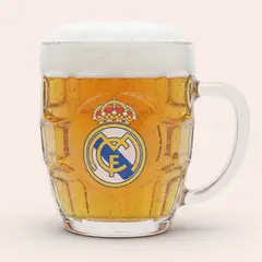 VAIS - Set 2 Vasos Cerveceros Vidrio Real Madrid