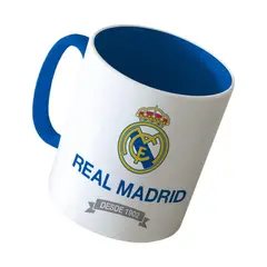 VAIS - Taza 400 ml Cerámica Real Madrid Blanco