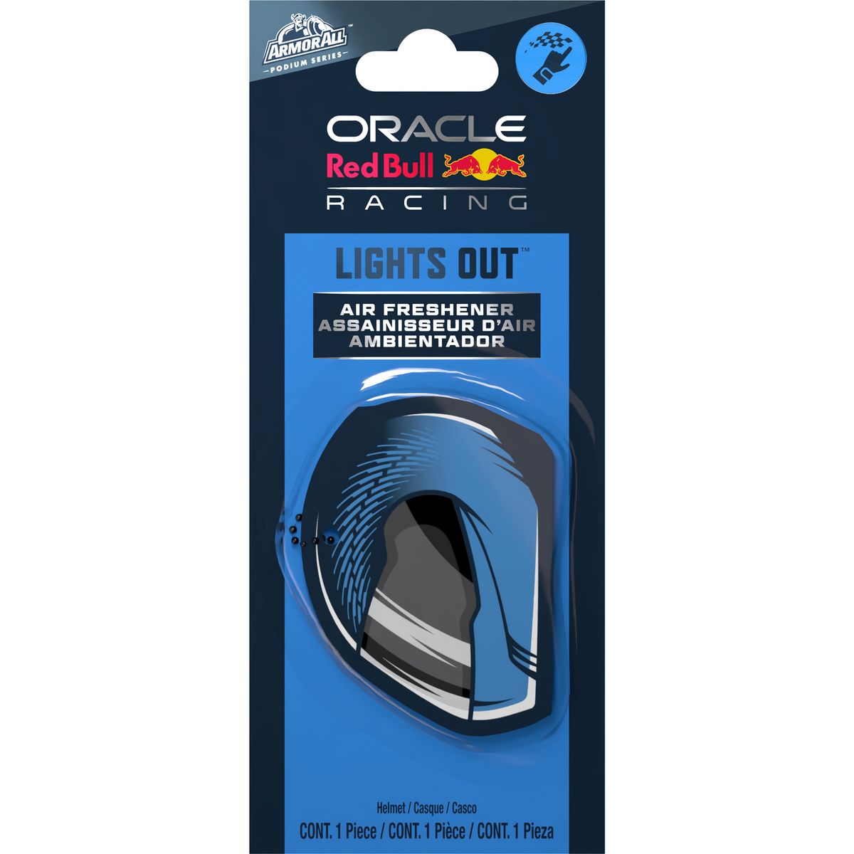 ARMOR ALL - Aromatizante Auto Colgante Casco Lights Out