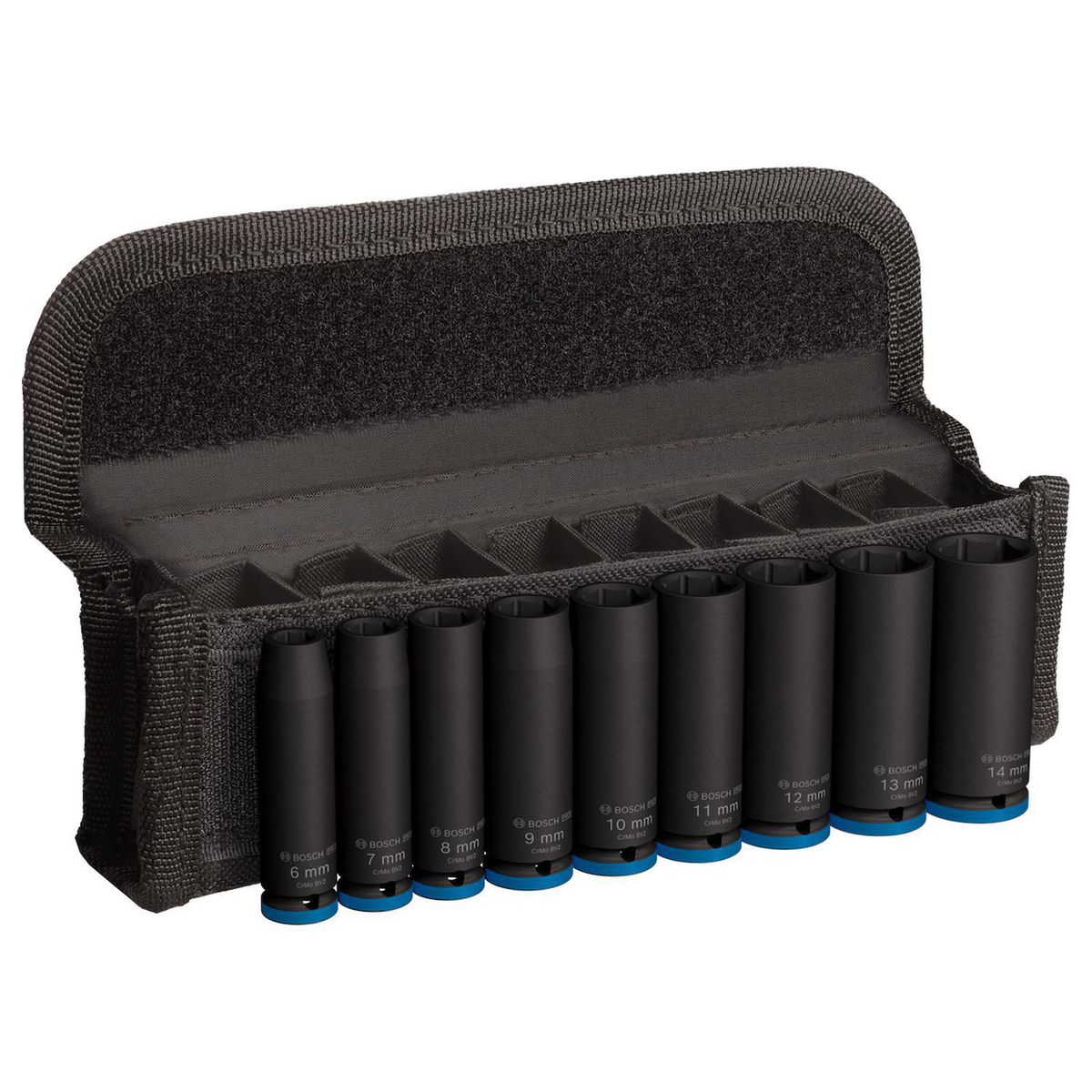 BOSCH - Juego de Dados PRO Impact encastre largo 1/4", 9un