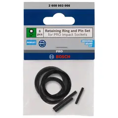 BOSCH - Anillo de retención y pasador PRO Impact 1/2"