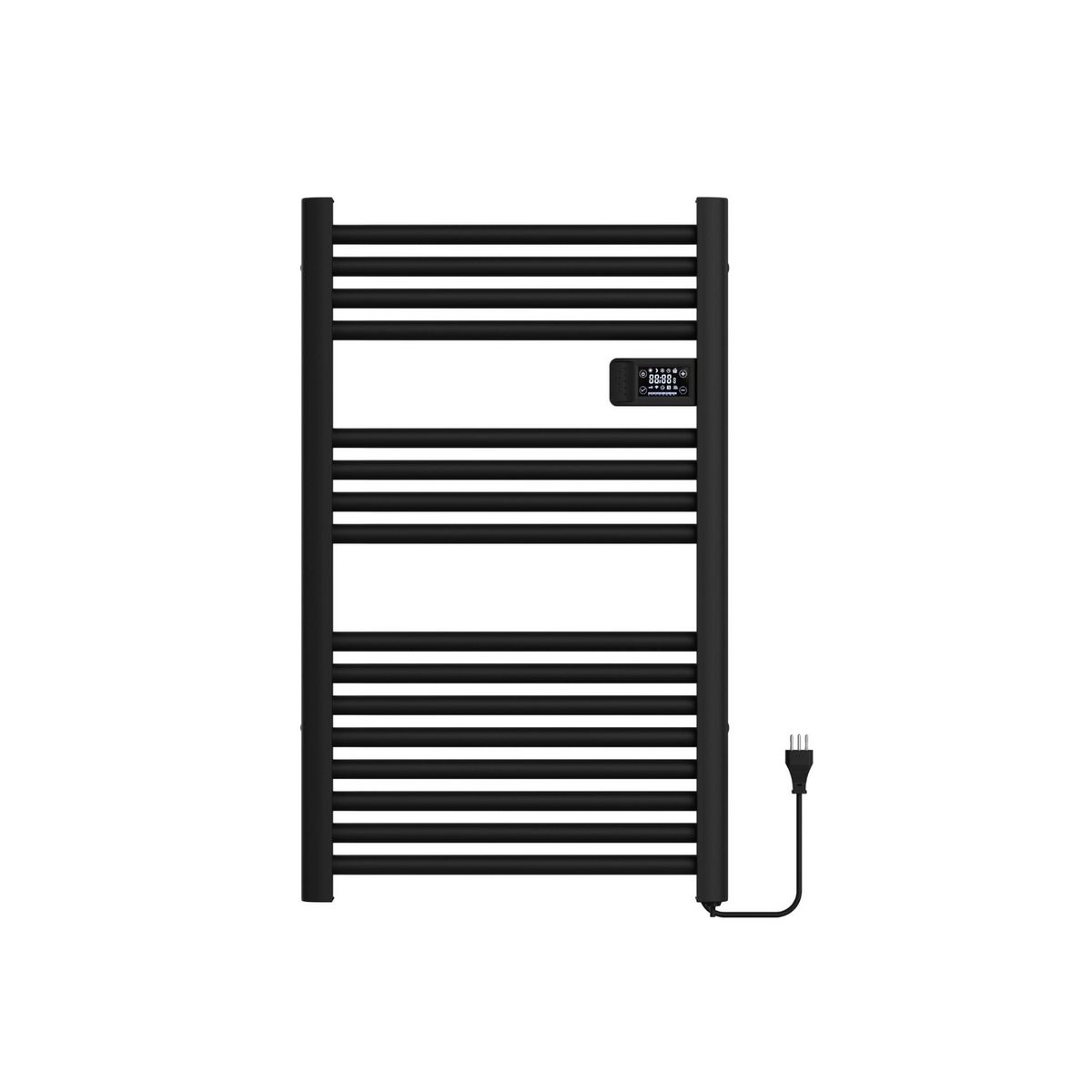 VERKEN - Secador Toallas para Baño Programable Radiación Vesubio Negro