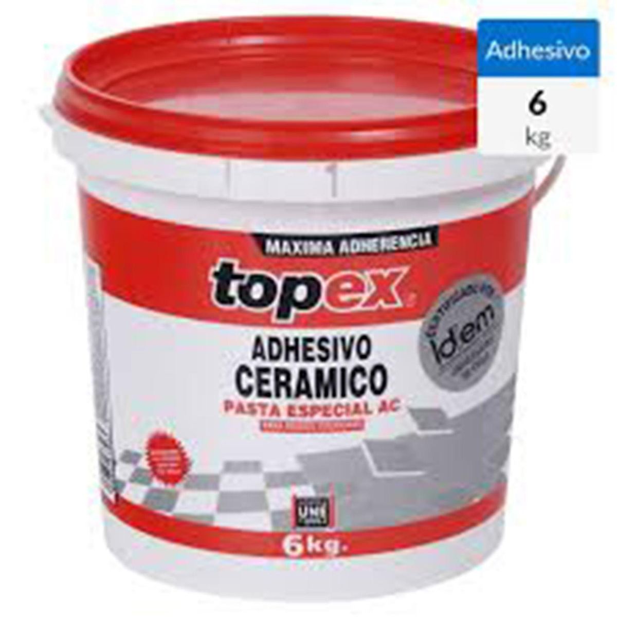 Adhesivo Cerámico Muro Superficie Flexible 6 kg, marca TOPEX - Foto Principal