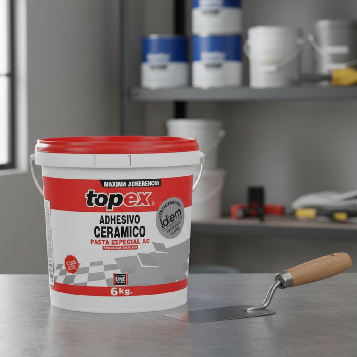Adhesivo Cerámico Muro Superficie Flexible 6 kg, marca TOPEX - Foto 2