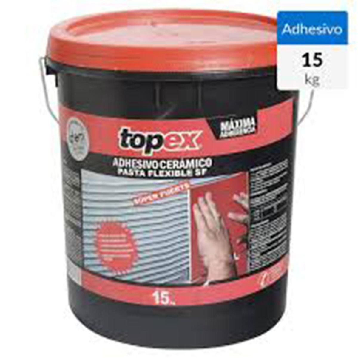 TOPEX - Adhesivo Cerámico Piso y muro Superficie Flexible 15 kg