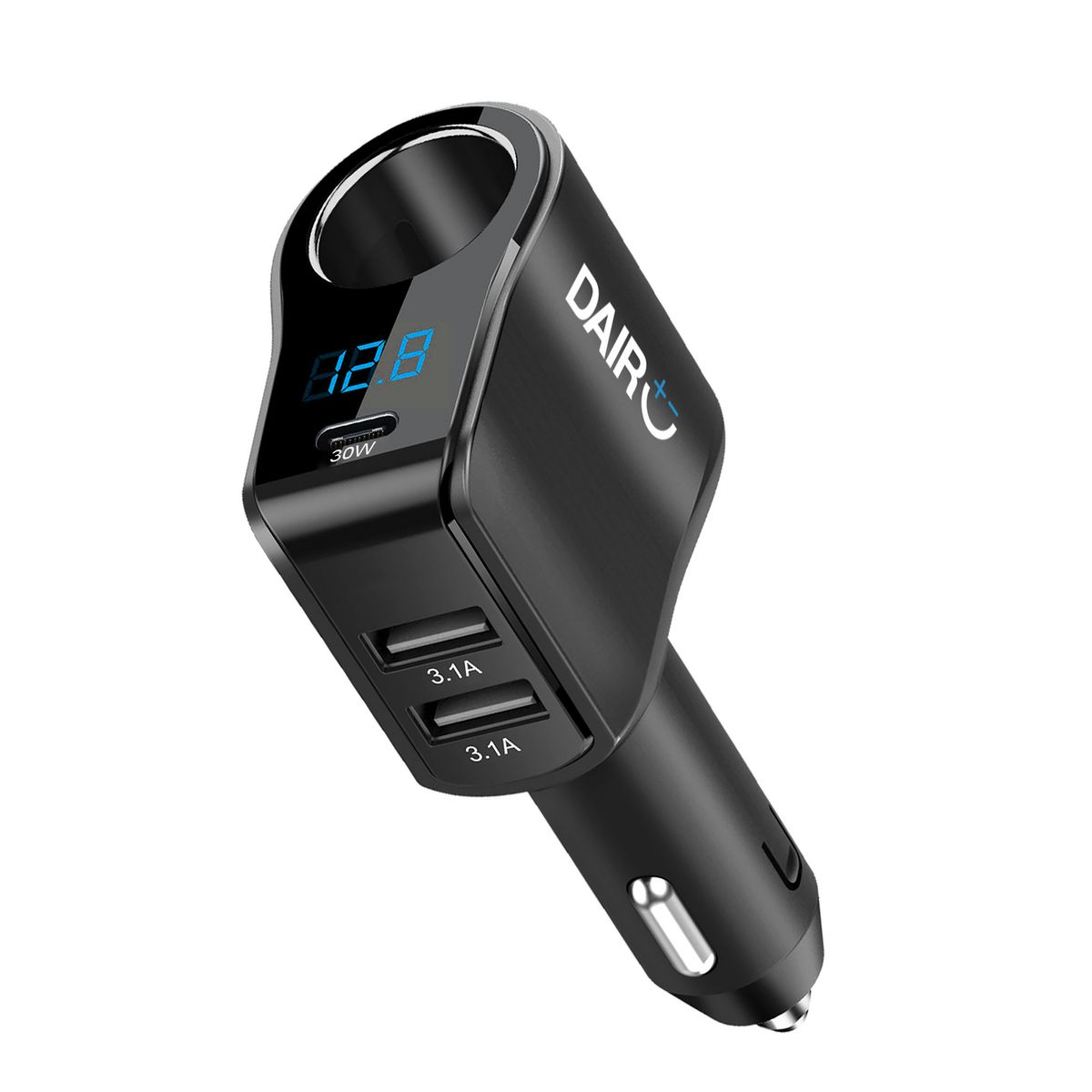 DAIRU - Multicargador de auto Usb x 2 + Tipo C