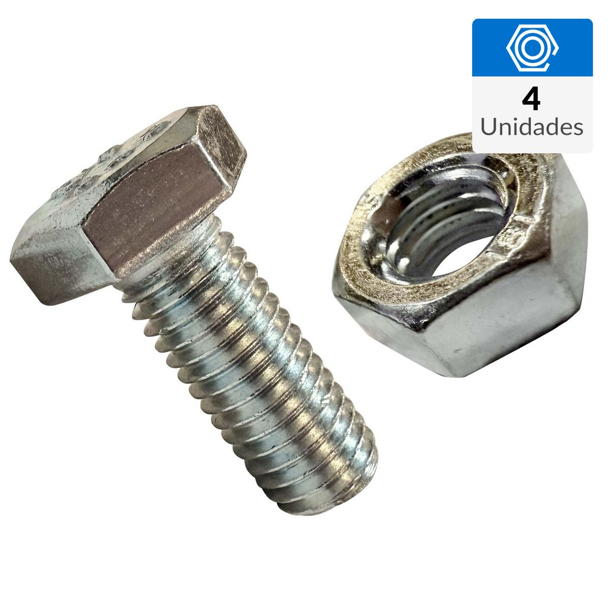 MAMUT - Perno con Tuerca Métrico Metal 25 mm 8 mm 4 unidad(es)