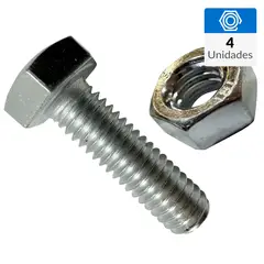 MAMUT - Perno con Tuerca Métrico Metal 30 mm 8 mm 4 unidad(es)
