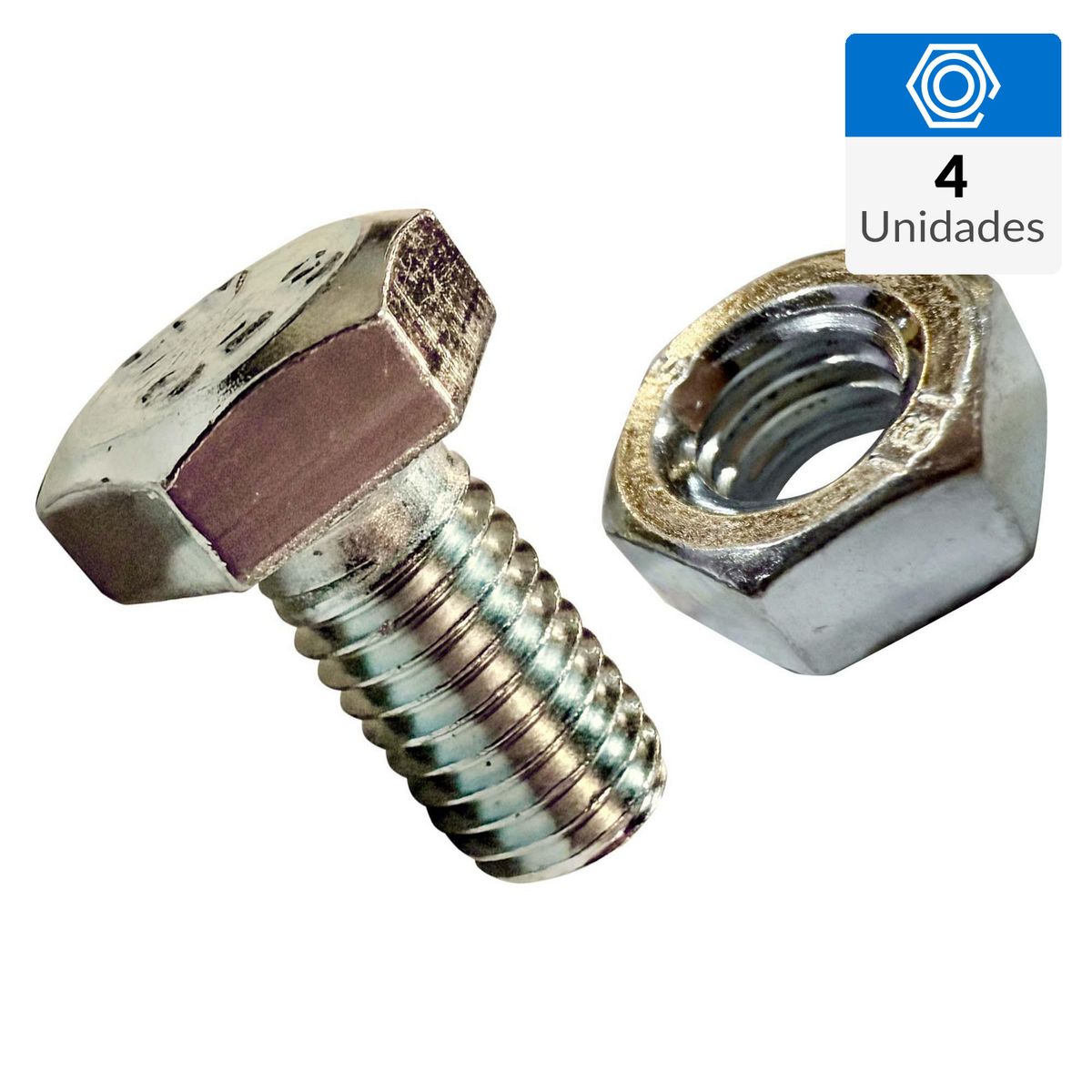 MAMUT - Perno con Tuerca Métrico Metal 15 mm 6 mm 4 unidad(es)