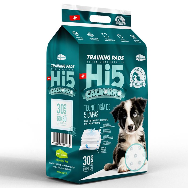 HI5 - Sabanillas 60x60 cm para cachorros 30 unidades