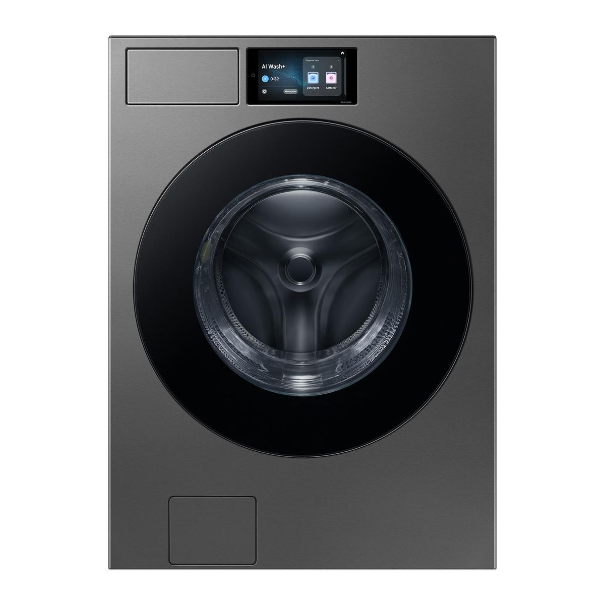 SAMSUNG - Lavadora Carga Frontal 25 kg Acero oscuro WF90F25ADSZS