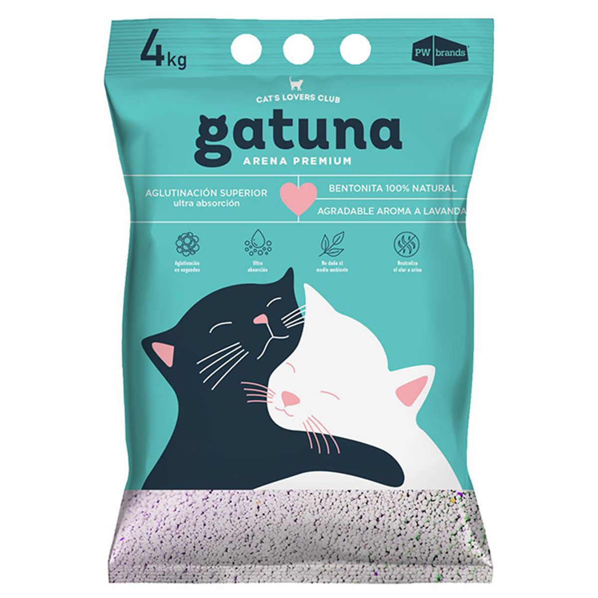 GATUNAPW - Arena premium 4 kg aroma lavanda
