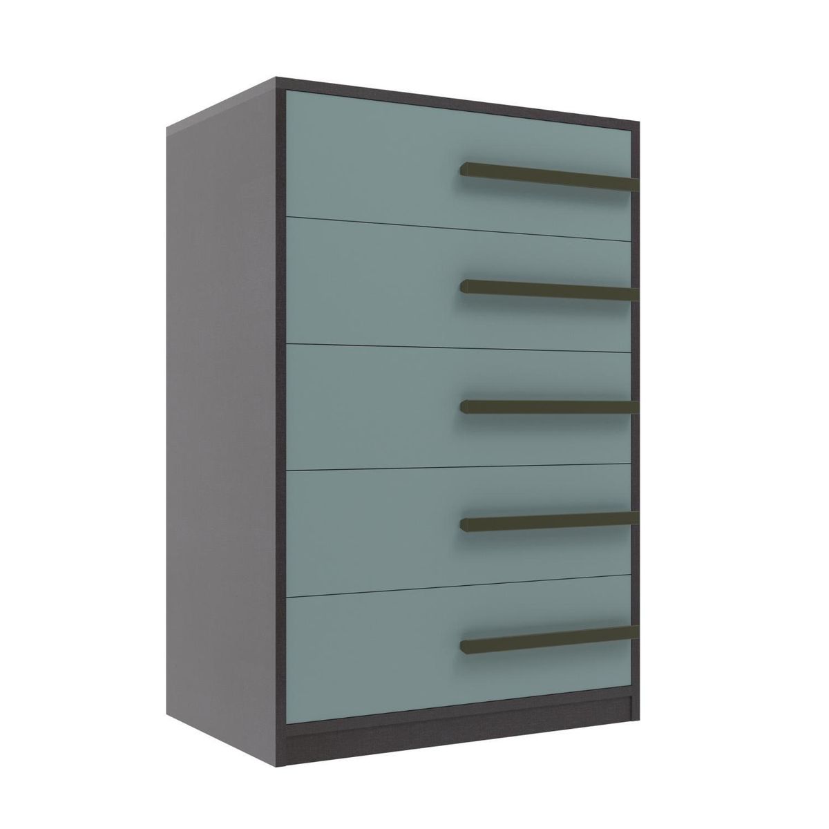 ONESSTA - Cómoda 5 Cajón(es) Violeta 60x90x40 cm Grafito/grey