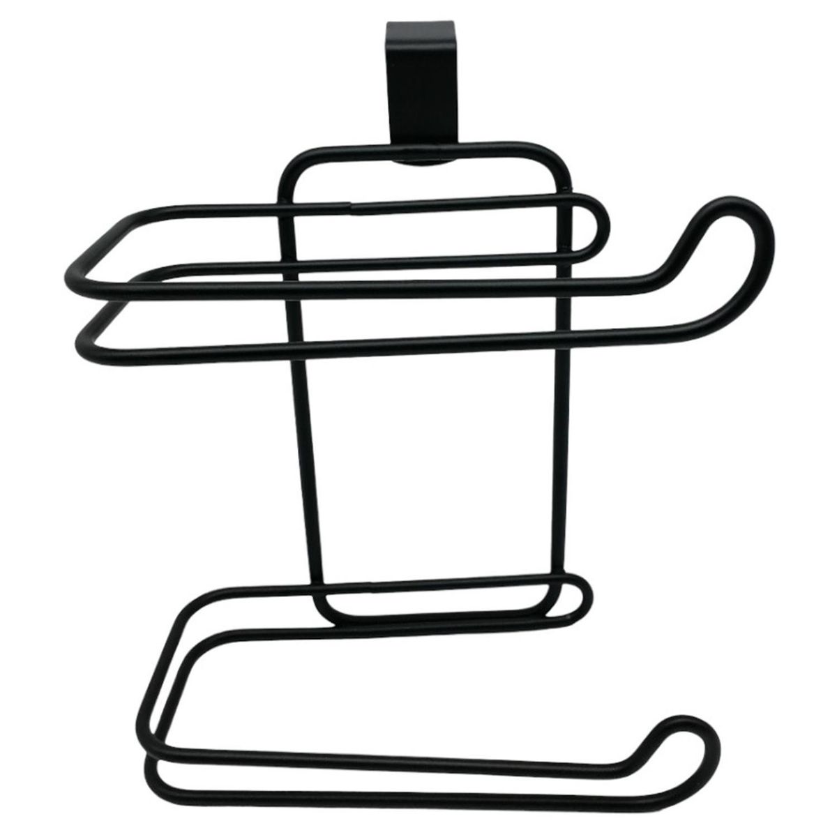 PRO OUTDOOR - Portarrollo estanque cromado negro