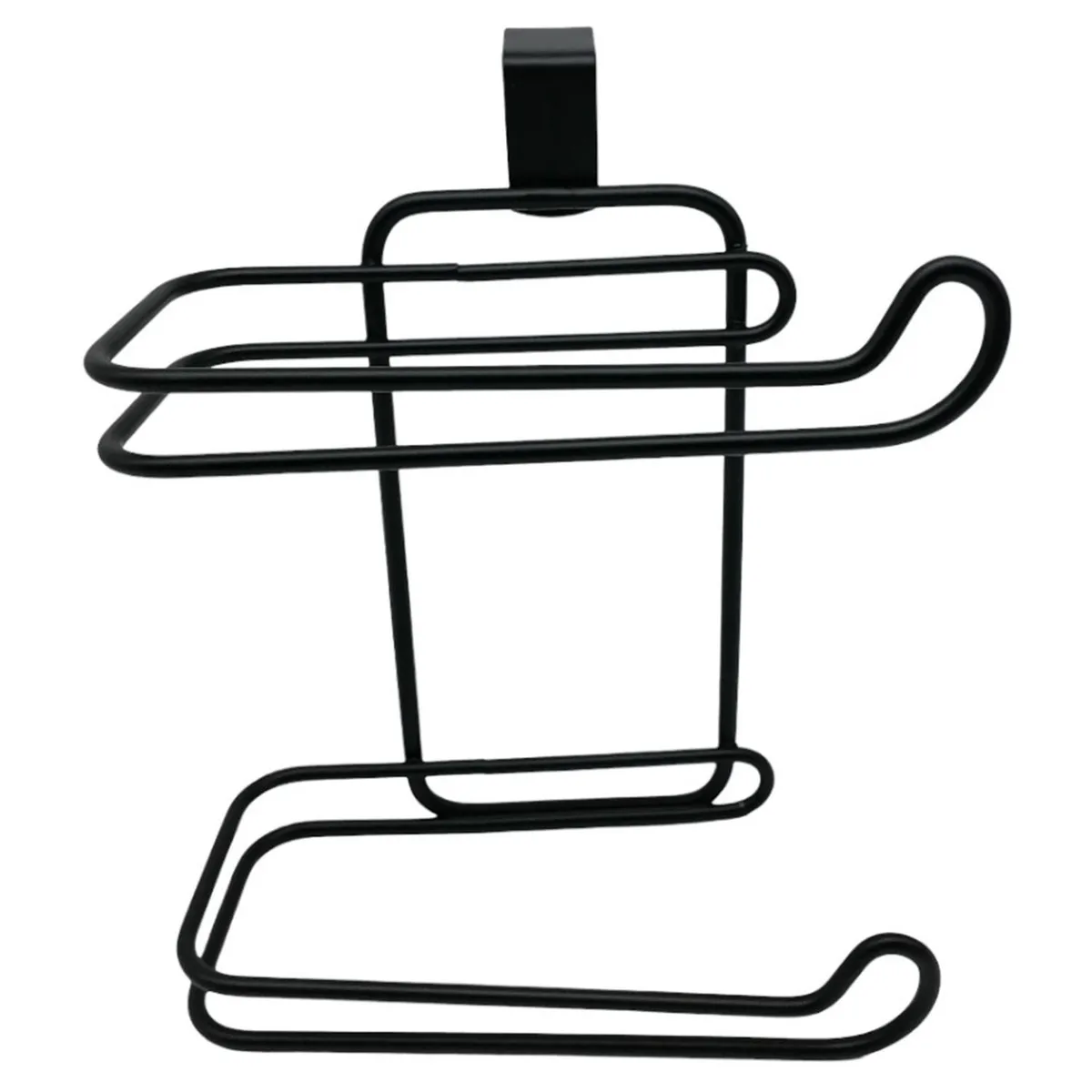 PRO OUTDOOR - Portarrollo estanque cromado negro