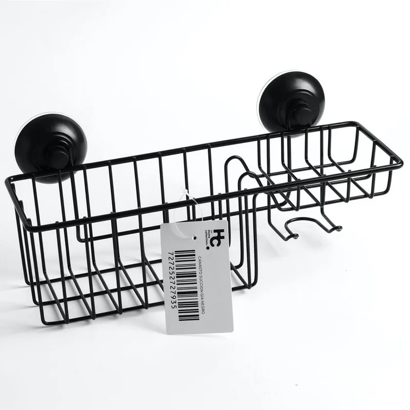 JUST HOME COLLECTION - Canasto succión negro