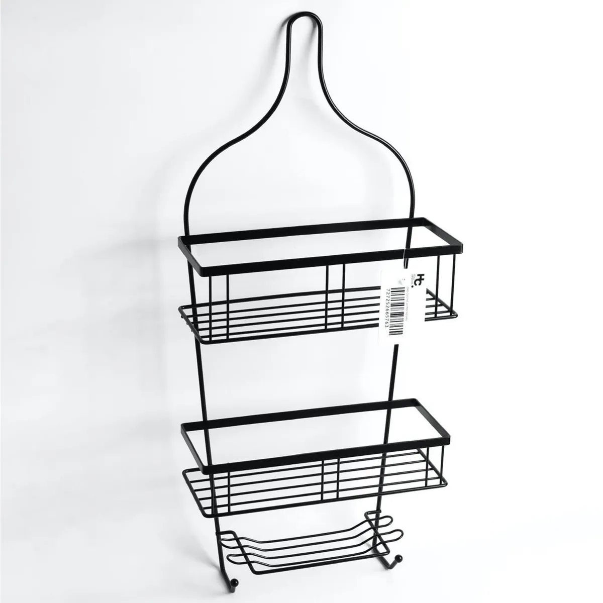 JUST HOME COLLECTION - Organizador ducha Jumbo negro