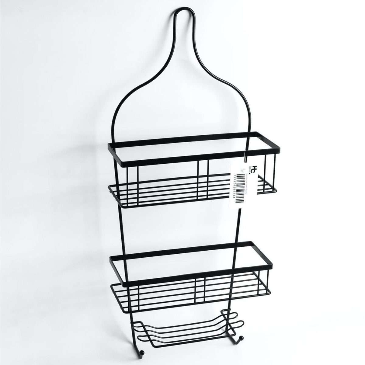 JUST HOME COLLECTION - Organizador ducha Jumbo negro