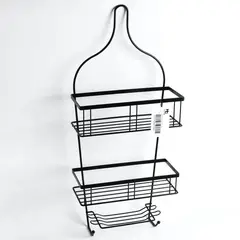 JUST HOME COLLECTION - Organizador ducha Jumbo negro