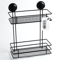 Carrito ducha succión con bloqueo negro