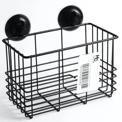 JUST HOME COLLECTION - Canasta organizadora perforada negra