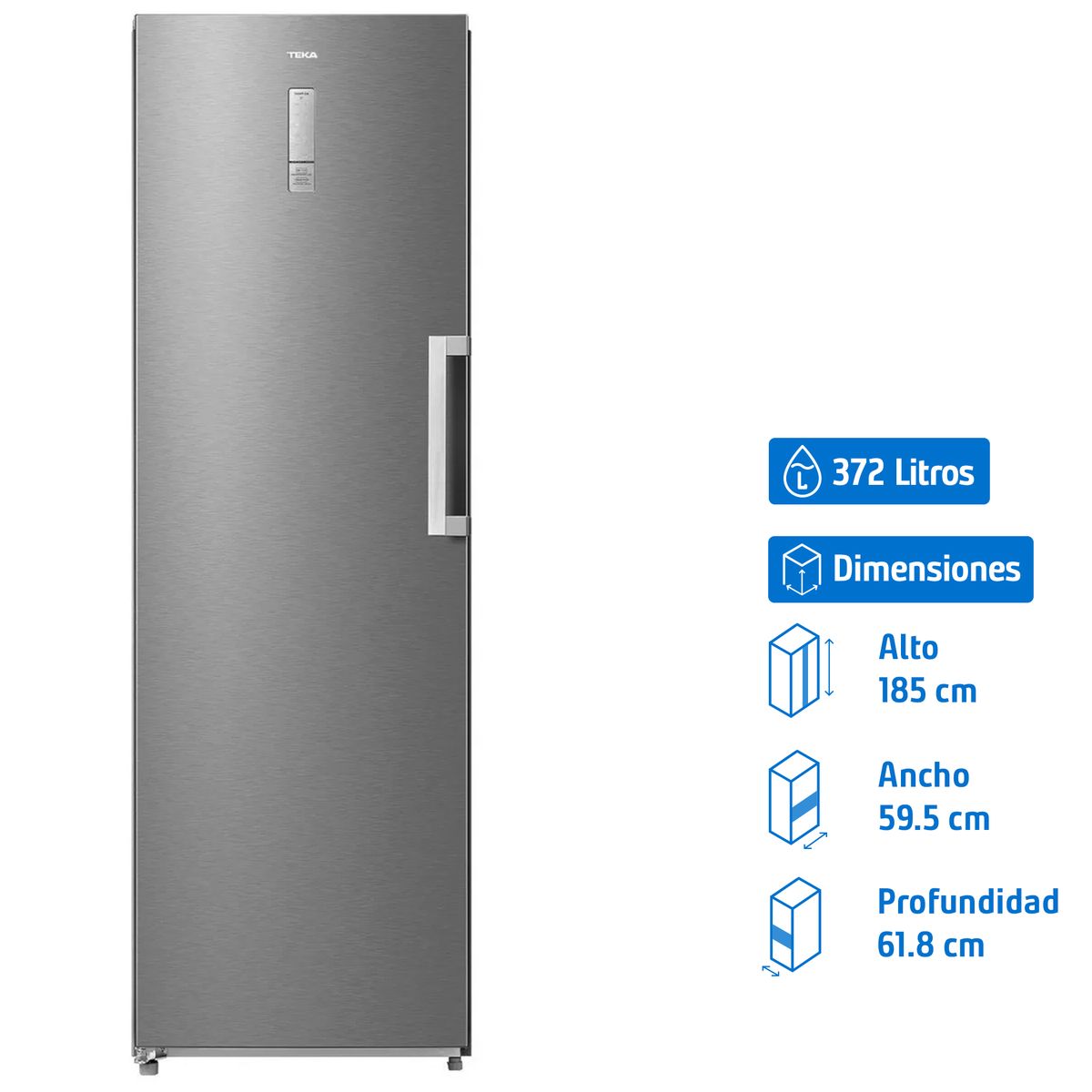 TEKA - Freezer Vertical 372 Litros RSF 75640 SS EU