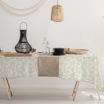 Imagen 2 del producto Mantel Antimanchas Rectangular 180x280 cm Natura Beige