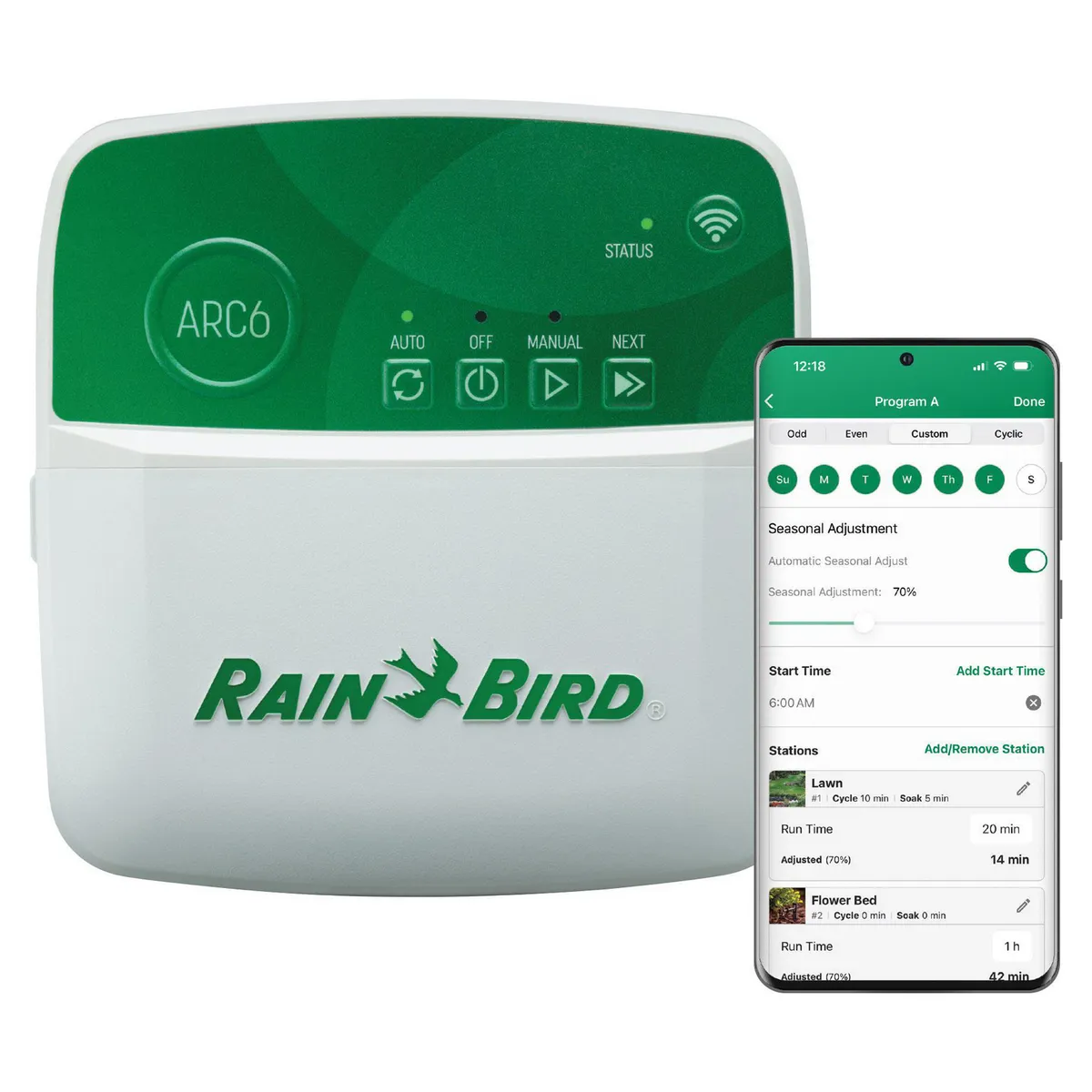 Programador de Riego 6 est WiFi integrado ARC6I, marca RAIN BIRD - Foto Principal