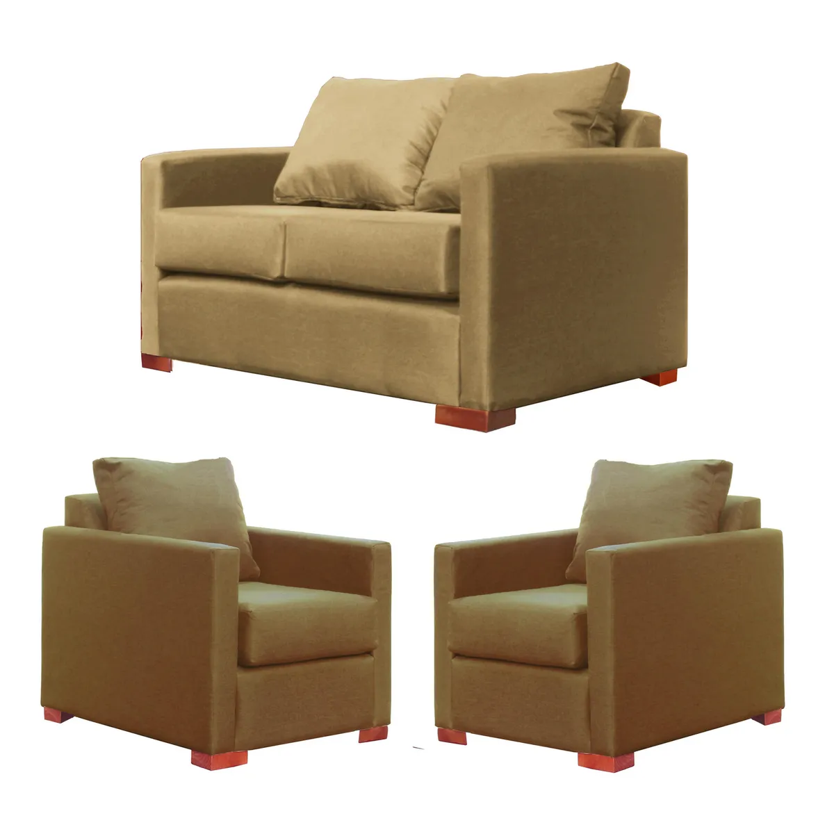 DKORA - Living 2 cuerpos Jade 167x68x77 cm Beige