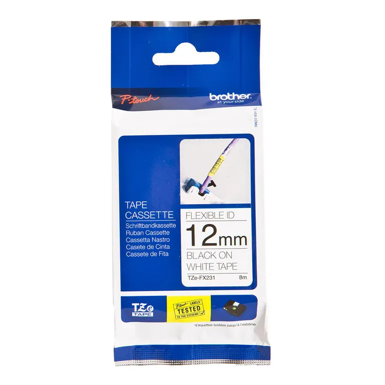 Cinta de rotuladora TZEFX231 12mm