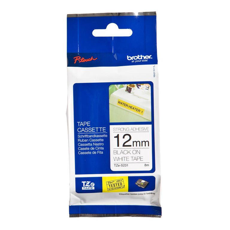 Cinta de rotuladora TZES231 12mm