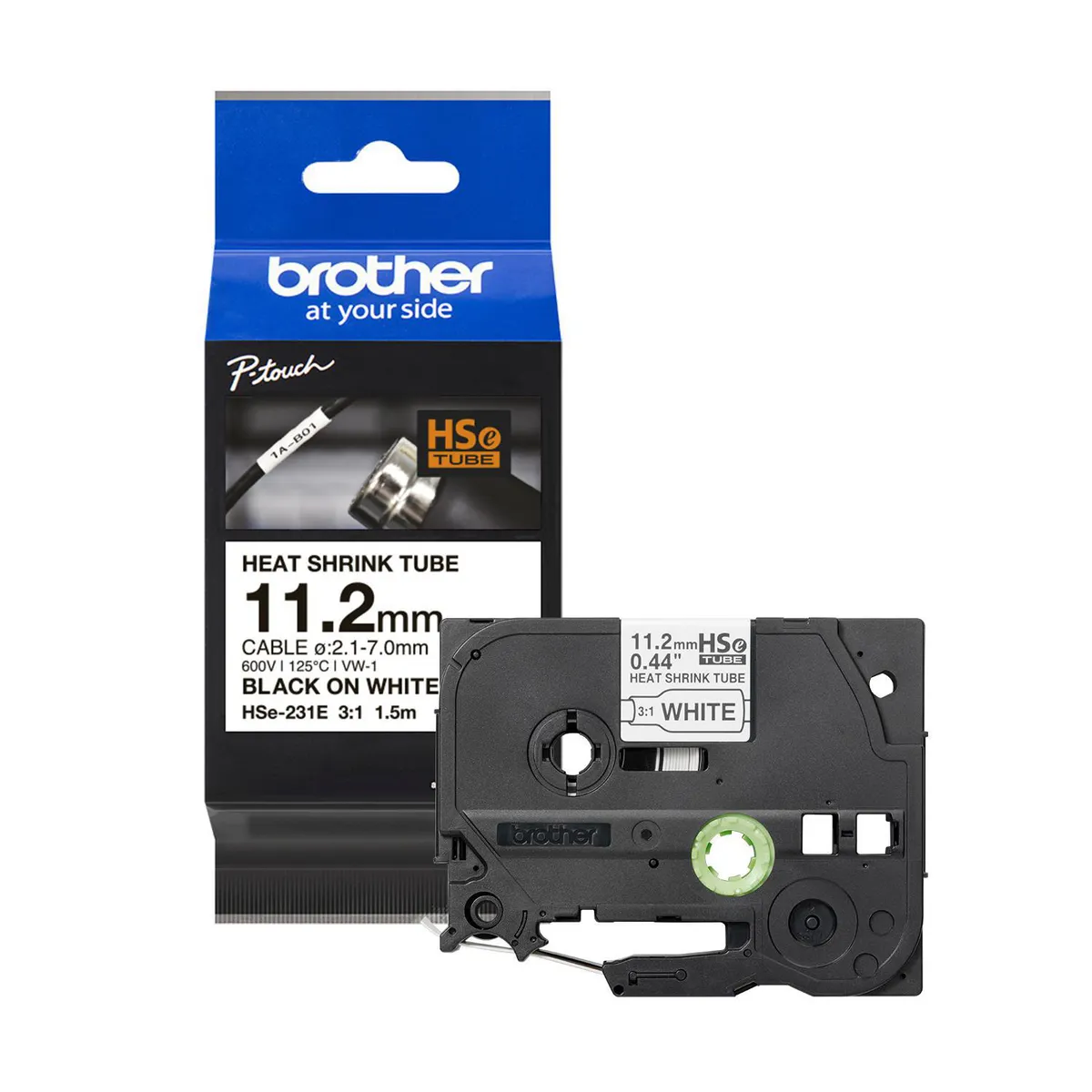 BROTHER - Cinta termocontraíble HSE231E 12mm
