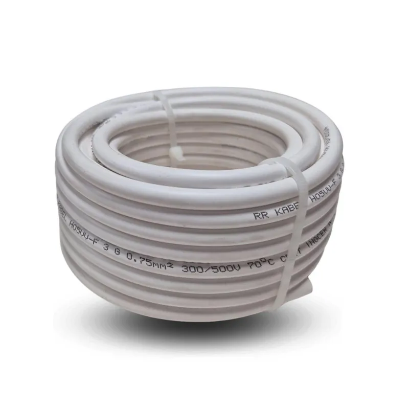 ELFLE - Cordón HO5VV-F 3x1,5 mm2 Blanco 10 metro(s) 