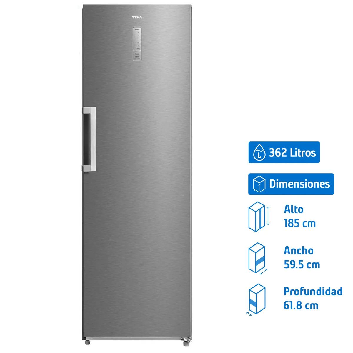 TEKA - Refrigerador Single Door No Frost 362 Litros FS RSL 75640 SS EU