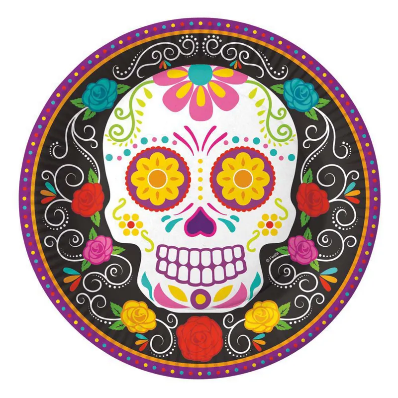 PRONOBEL - Set 6 Platos Cartón 18 cm Catrina