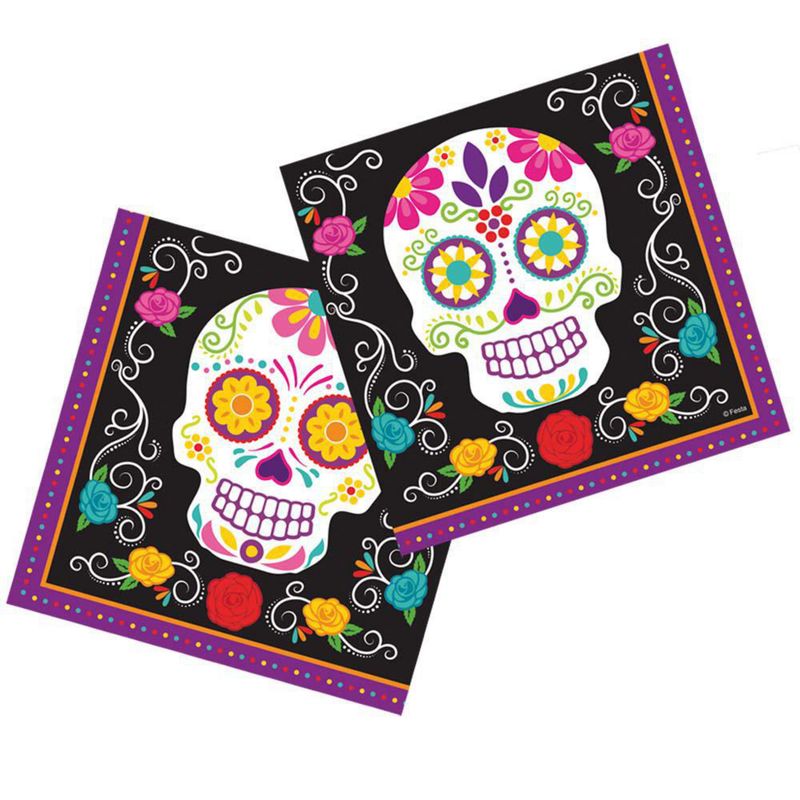 PRONOBEL - Set 10 Servilletas de Papel Catrina 33x33 cm