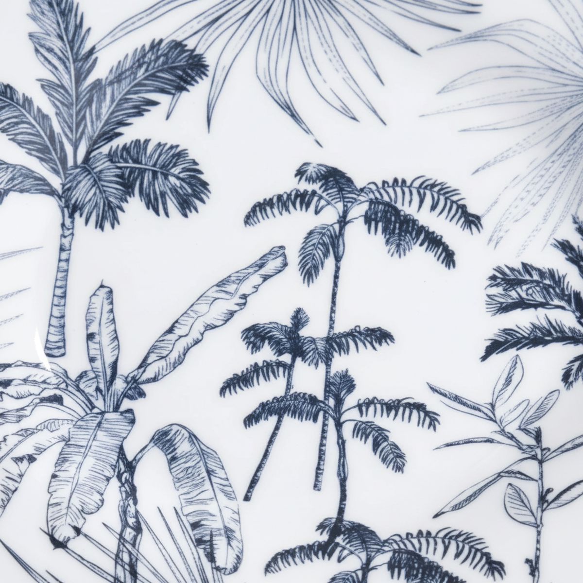 HALLEN - Plato Entrada 20 cm Porcelana Palmera Multicolor