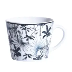 HALLEN - Mug 360 ml Porcelana Palmera Multicolor