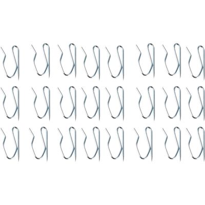 Imagen 2 del producto Set De 24 Ganchos Pequeños Para Barra De Cortina Velo 2,5 Cm