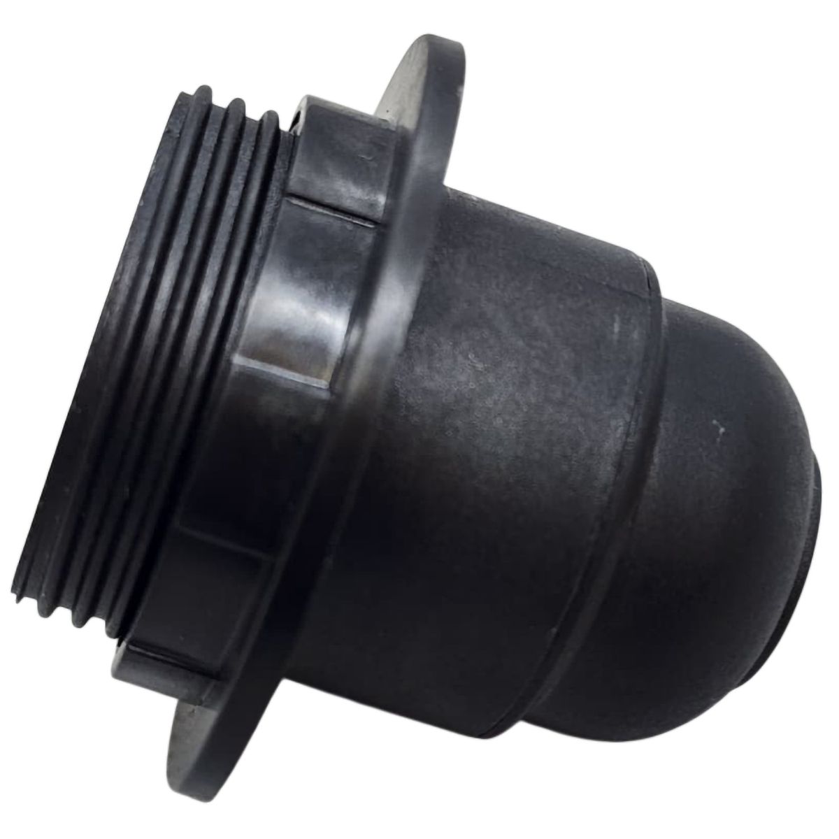HALUX - Portalámpara E27 Plástico con Anillo Negro