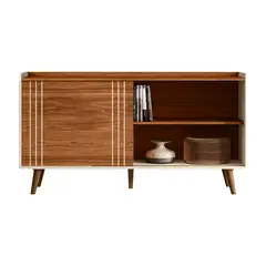 EXIT - Rack TV 50 " Austin Gris/Miel 135.7x70.5x36 cm